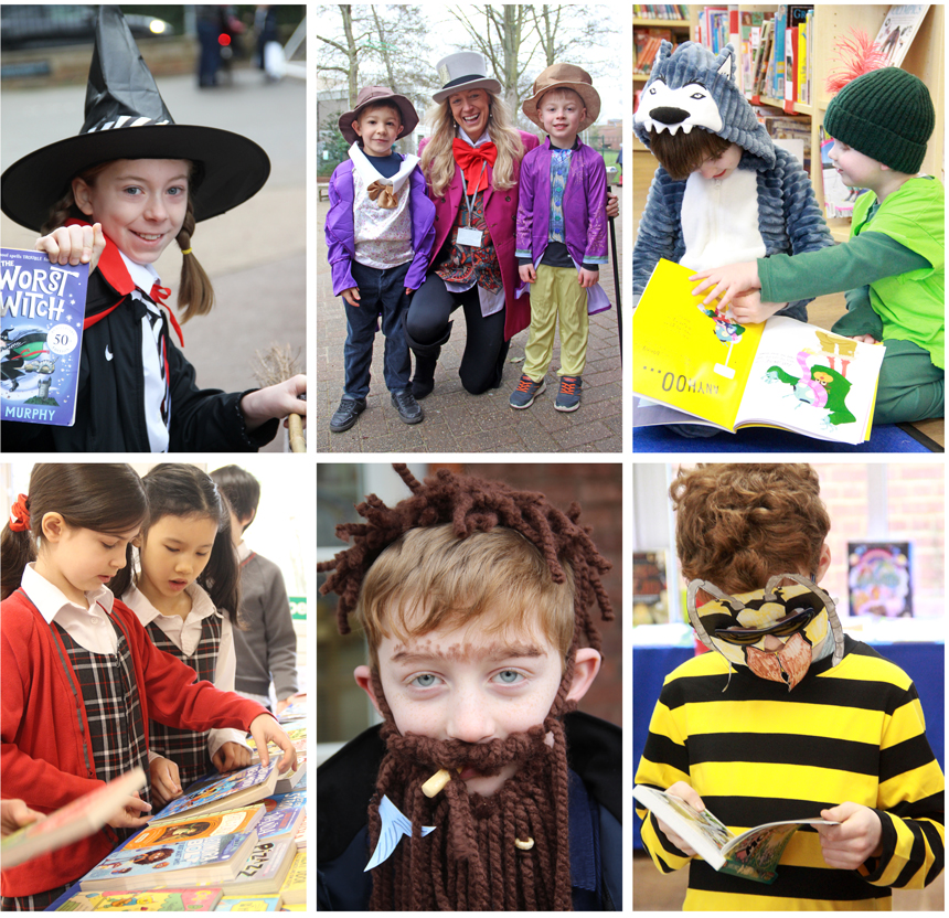 book week with children dressed as favourite characters