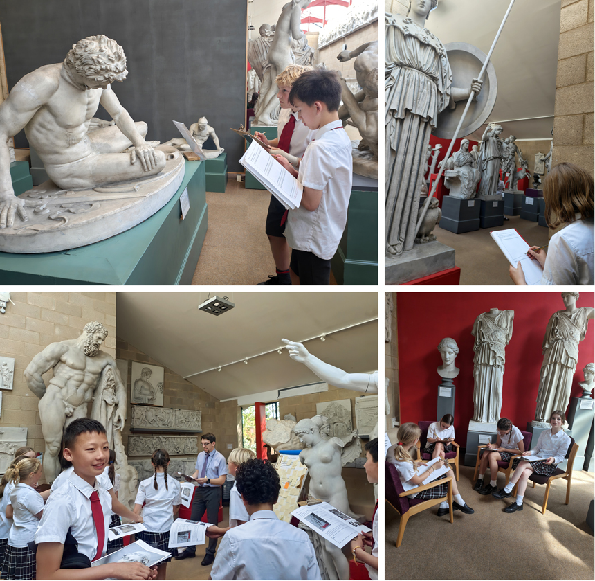 children at museum of classics