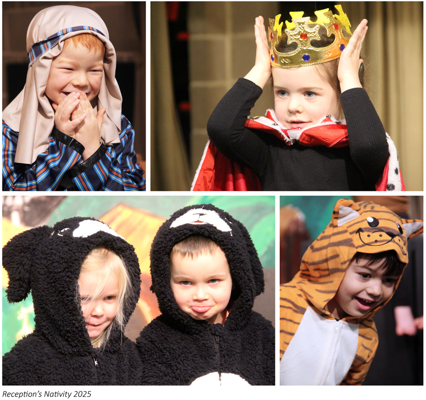 children dressed in costumes acting on a stage