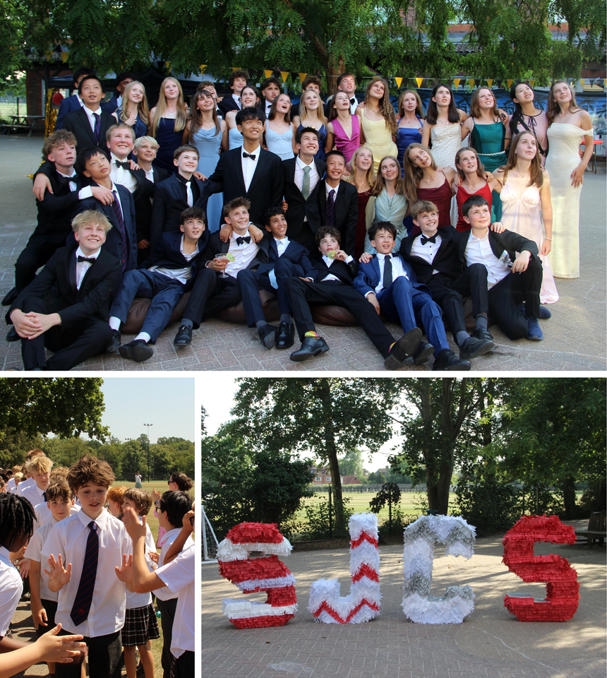 children dressed up in black tie in a playground
