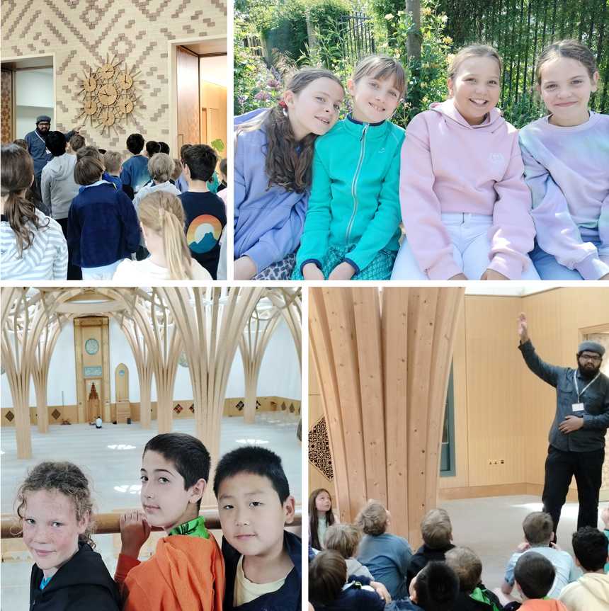 children at a mosque
