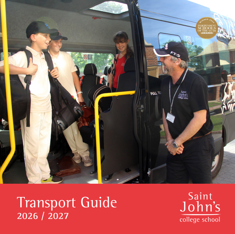 children getting off a bus