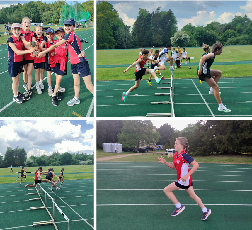 children taking part in an athletics tournament