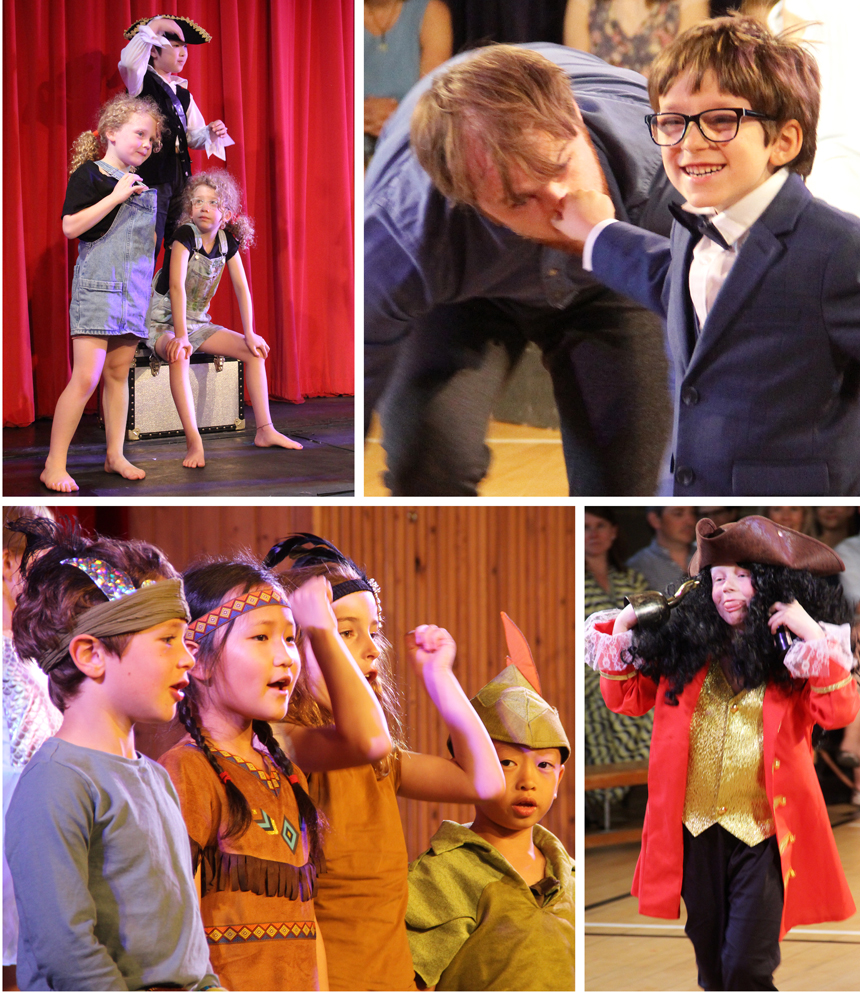 children performing peter pan