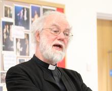 Former Archbishop of Canterbury, Master of Magdalene College, Lord Williams of Oystermouth visits St John’s