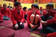 Children in Buddhist centre