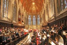 Students in St John's chapel