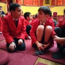 Children in Buddhist centre