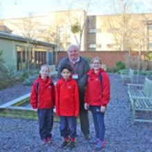Children in courtyard